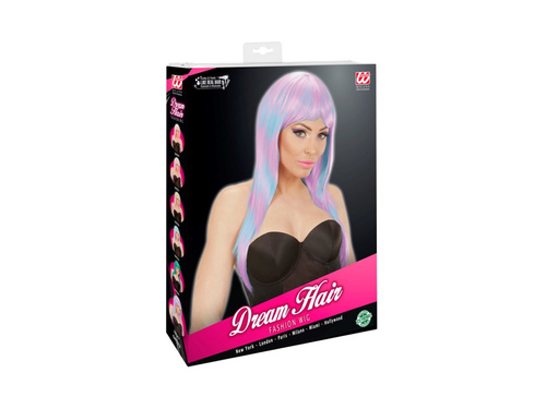 Moda peruca melange albastru și violet (repetiție în original)