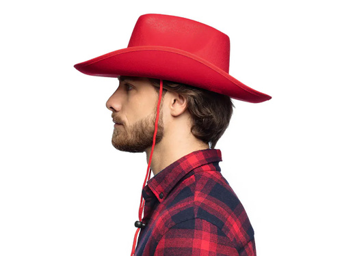 Pălărie de cowboy roșie - 1 buc.