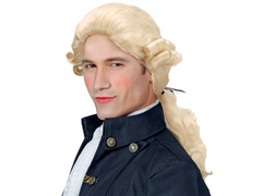 Peruca bărbătească barocă - 1 buc.