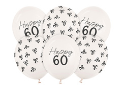 Set de baloane din latex pentru a 60-a aniversare - 30 cm - 6 buc.
