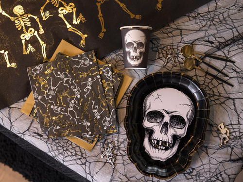 Farfurii craniu - 19 x 25 cm - 10 buc.