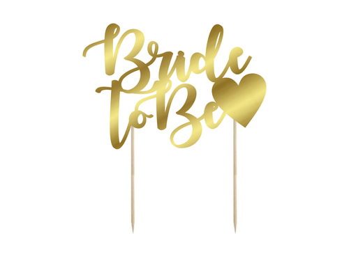 Topper pentru tort Bride To Be - 14 cm