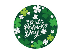 Farfurii de Ziua Sfântului Patrick - 23 cm - 6 buc.