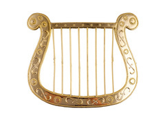 Harpă de aur - 27,5 cm - 1 buc.