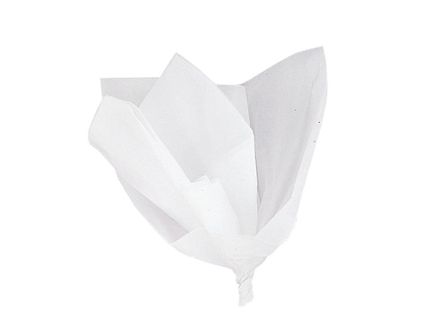 Hârtie decorativă pentru împachetat cadouri alb - 50 x 53 cm - 10 buc.