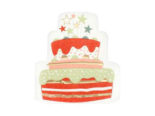 Șervețele pentru tort aniversar - 30 x 33 cm - 10 buc.