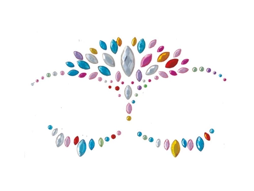 Abțibilduri autoadezive pentru fețe în culori - 1 op.