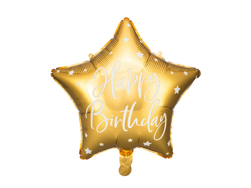 Balon cu steluță aurie - 40 cm - 1 buc.