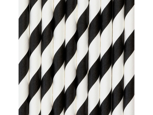 Paie tub alb și negru - 10 buc.