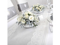 Pânză de masă decorată cu model argintiu - 40 cm x 5 m - 1 buc.