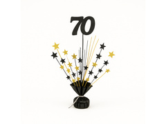 Decorațiuni de masă pentru o petrecere aniversară de 70 de ani - 36 cm - 1 buc.