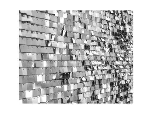 Panou decorativ argintiu - 30 x 30 cm