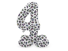 Număr 4 Pantera balon în picioare - 72 cm - 1 buc.