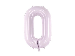 Balon din folie violet numărul 0 - 72 cm - 1 buc.
