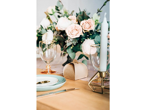 Cutii de oaspeți maro - 10 buc.