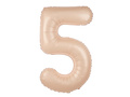 Balon din folie caramel cifra 5 - 100 cm - 1 buc.