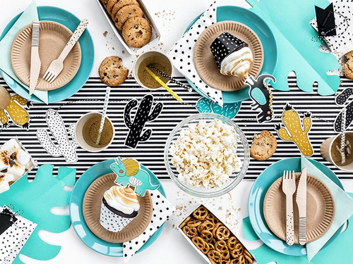 Toppere pentru tort Dino Party - 10,5 - 20 cm - 5 buc.