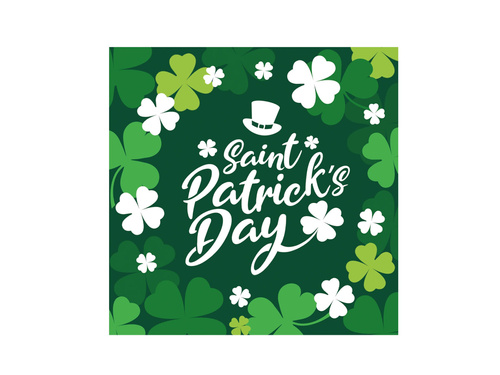 Șervețele de hârtie de Ziua Sfântului Patrick - 33 cm - 12 buc.