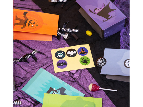 Pungi de hârtie Monsters pentru dulciuri - 6 buc.