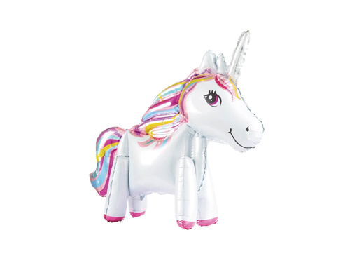 Balon unicorn în picioare - 68 cm - 1 buc.