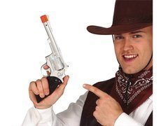 Revolver cowboy din argint - 32 cm - 1 buc.