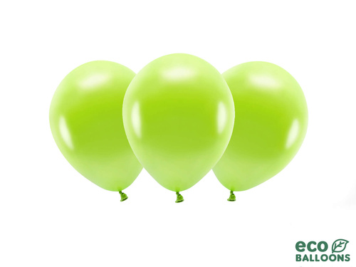 EKO baloane din latex metalizate măr verde - extra mare - 10 buc.