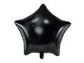 Balon cu stea din folie negru - 48 cm - 1 buc.