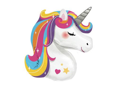 Balon cu folie Unicorn - 70 x 78 cm - 1 buc.
