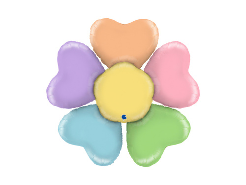 Balon cu margaretă colorată - 75 x 71 cm - 1 buc.
