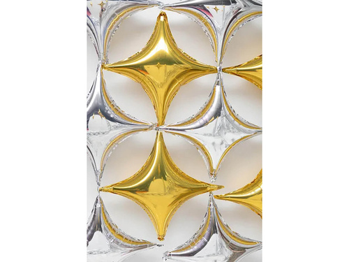 Balon cu stea aurie - 42 cm - 1 buc.