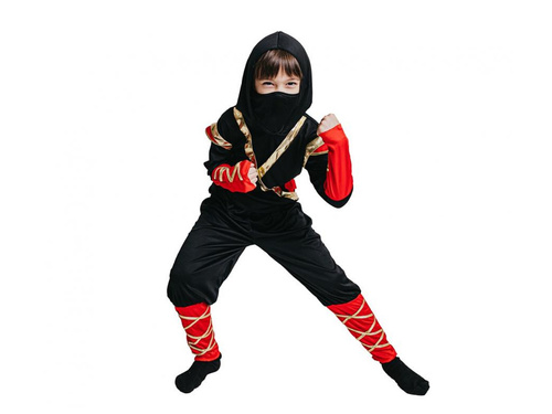 Costum ninja negru - 1 buc.