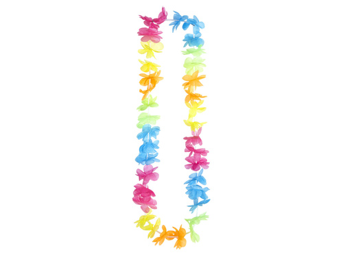 Colier multicolor cu ghirlandă hawaiiană - 1 buc.