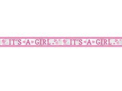 Banner roz pentru Baby Shower - 635 cm - 1 buc.
