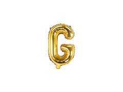 Balon folie litera "G" auriu - 35 cm