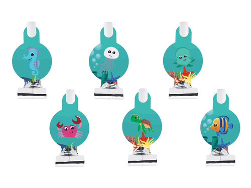 Fluierături de trompetă desfășurate în lumea subacvatică - 6 buc