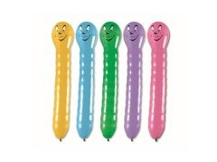 Baloane în formă de viermi de pământ, culori mixte - 5 buc.