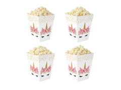 Cutii de popcorn unicorn - 6 buc.