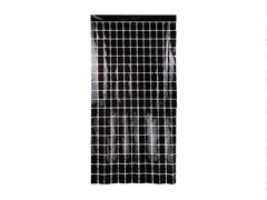 Cortina pătrate negru - 100 x 200 cm - 1 buc.