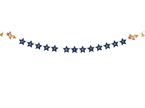 Fericit ziua de naștere banner Planes - 250 cm - 1 buc.