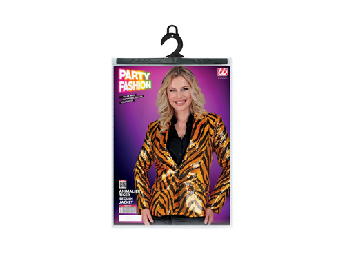 Party Fashion jachetă de petrecere - motiv tigru portocaliu