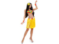 Fustă scurtă hawaiiană galbenă - 45 cm - 1 buc.