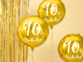 Balon cu folie aurie - 90th Birthday - 45 cm - 1 buc.