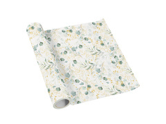 Traversă decorativă pentru masă cu model de frunze – 40 cm x 5 m – 1 bucată.