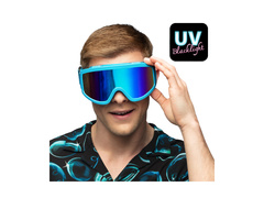 Ochelari de schi Party albastru neon