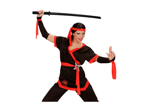 Ninja katana din lemn negru - 100 cm