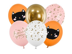 Hocus Pocus baloane din latex pentru Halloween - 30 cm - 6 buc.