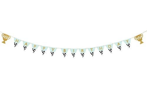 Birthday Cars steag banner - 300 cm - 1 buc.