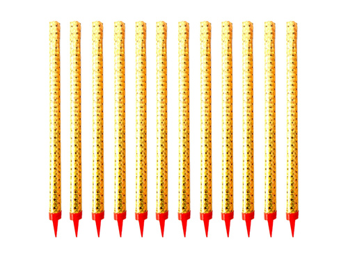 Fântână de tort aurie - 25 cm - 12 buc.