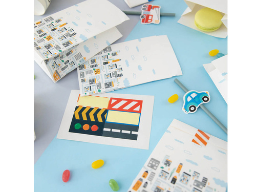 Pungi de hârtie Auta - 6 buc.