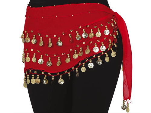 Eșarfă țigănească roșie - 1 buc.